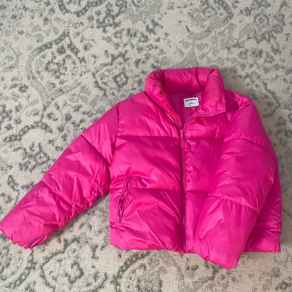Old Navy Jackets & Blazers - Old Navy Bright Pink Women’s Puffer Jacket